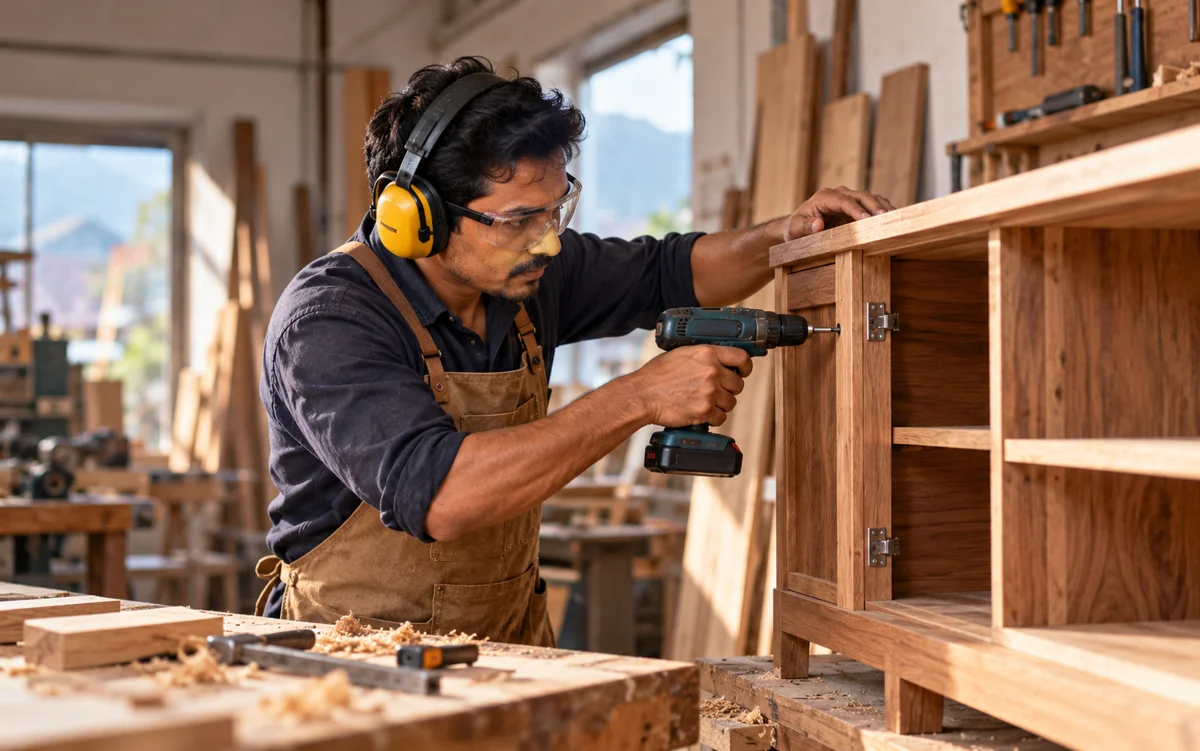 Trades business owner at work